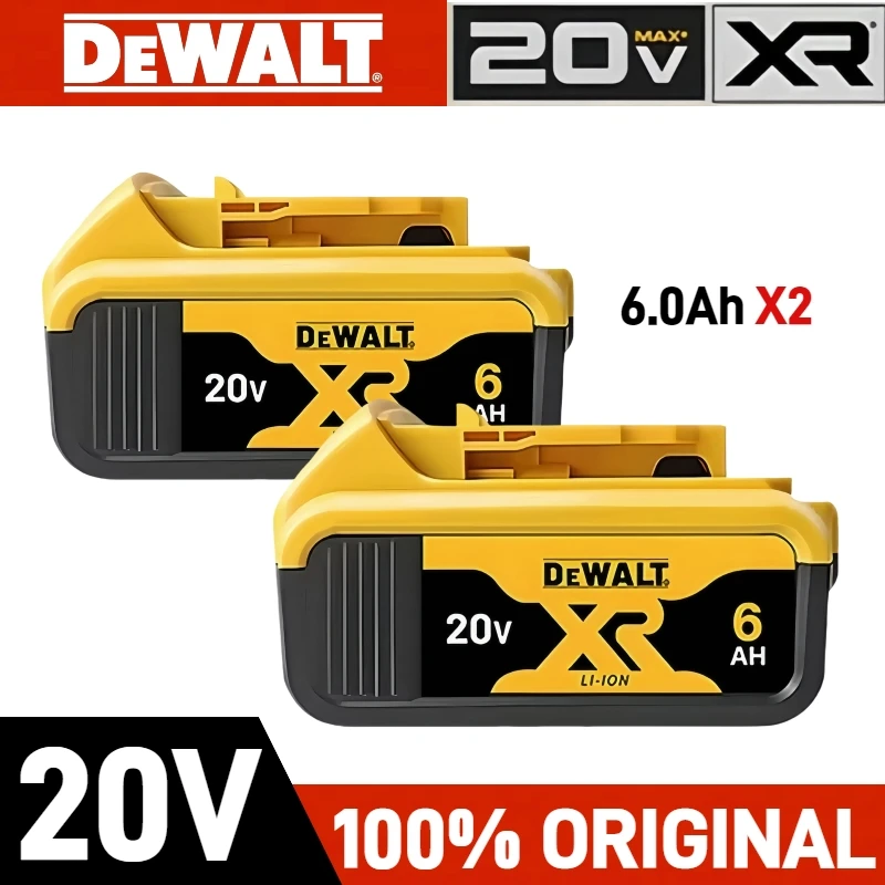 

100% Original Dewalt 20V battery, DEWALT 5AH 6AH rechargeable tool battery, for dewalt DCB206 DCB205 DCB200 DCB208 power tool