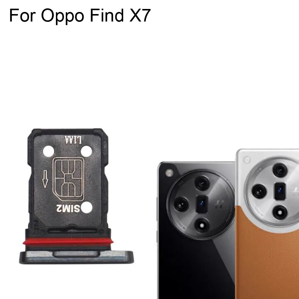 For Oppo Find X7 New Tested Sim Card Holder Tray Card For Oppo Find X7 Ultra Slot Sim Card Holder Replacement Parts