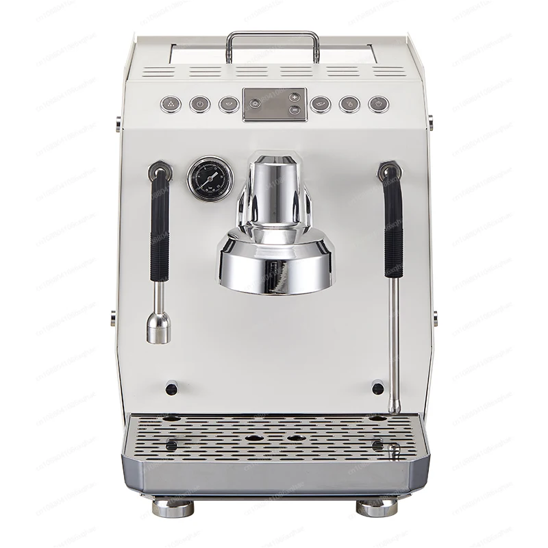 Cafetera comercial de acero inoxidable personalizada, 220V, 9 Bar, caldera doble eléctrica, extracción de espuma de leche