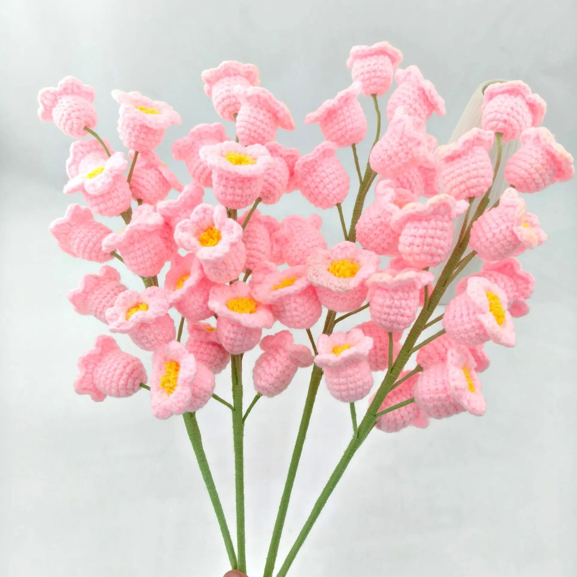 

Simulation Flowers Plant 3 Branches Bell Orchid Artificial Flowers Artificial Flower Holiday Gifts Home Wedding Indoor Decor