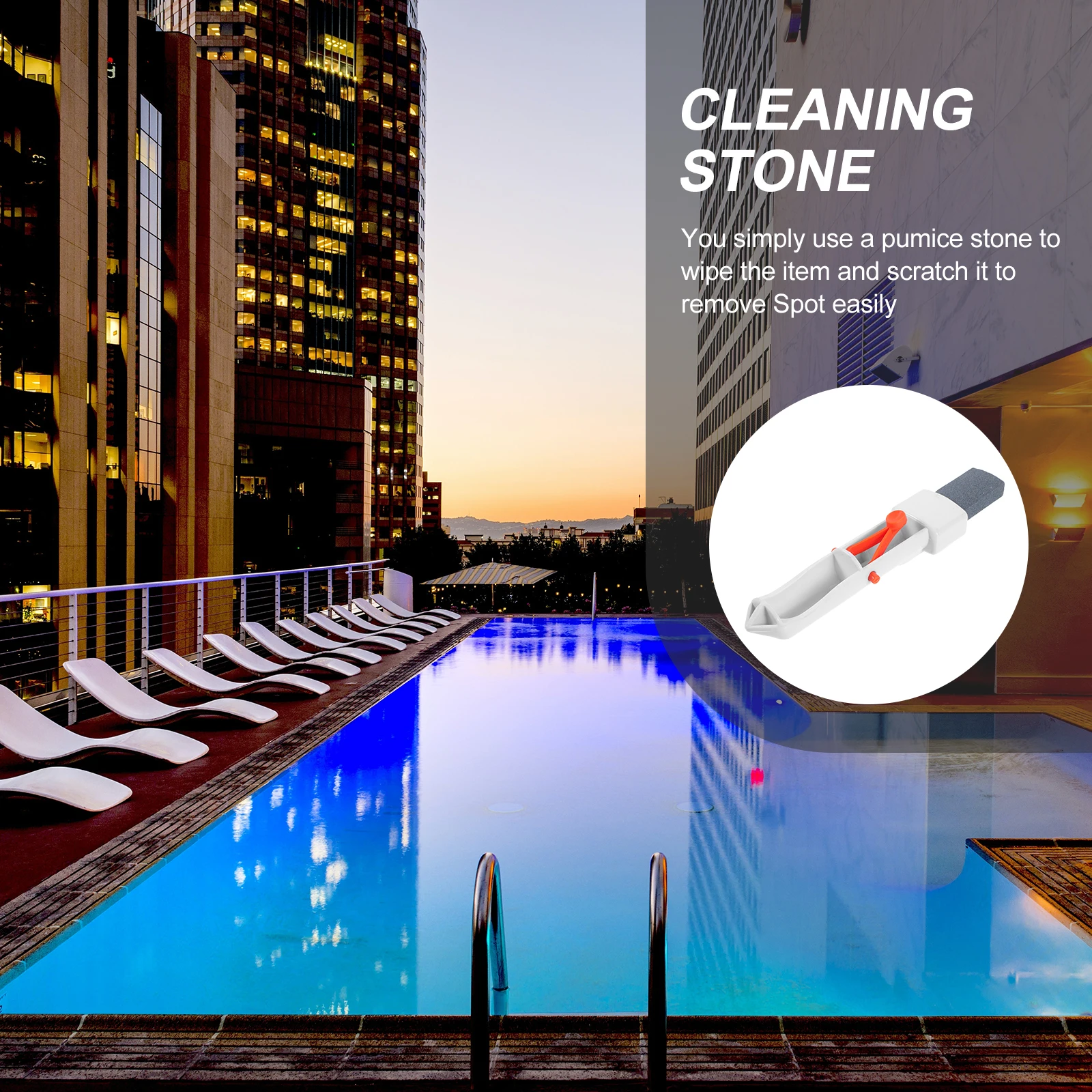 

Пемза для бассейна, прочный длинный H-очиститель для бассейна, ванны, инструменты для чистки пятен, чистка туалета, средство для удаления камней