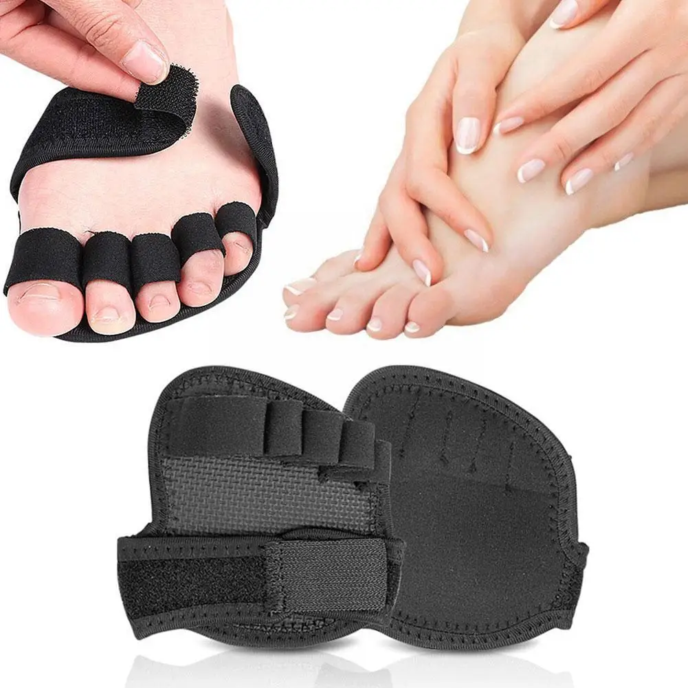 Universal Toe Separator Soft Forefoot Pads Orthotics Straightener for Realign Crooked Toes Hallux Valgus Correction for Bal E6E9