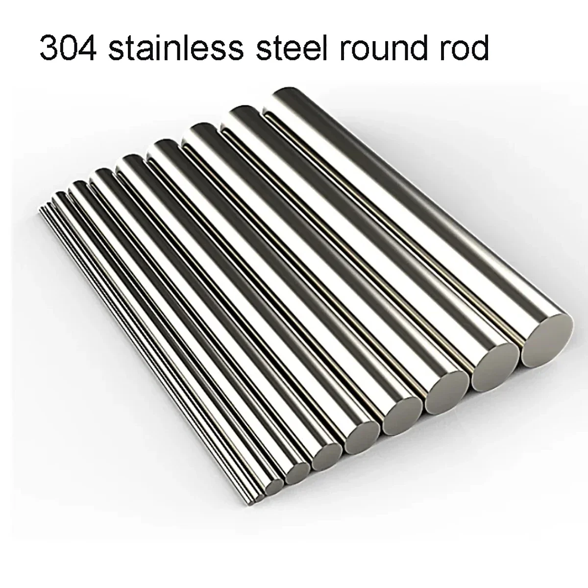 1 Pcs 304 Stainless Steel Rod Diameter 3/4/5/6/8/10/12/15-38mm Linear Shaft Metric Round Rod Ground Rod 100/ 200/ 300/500mm Long