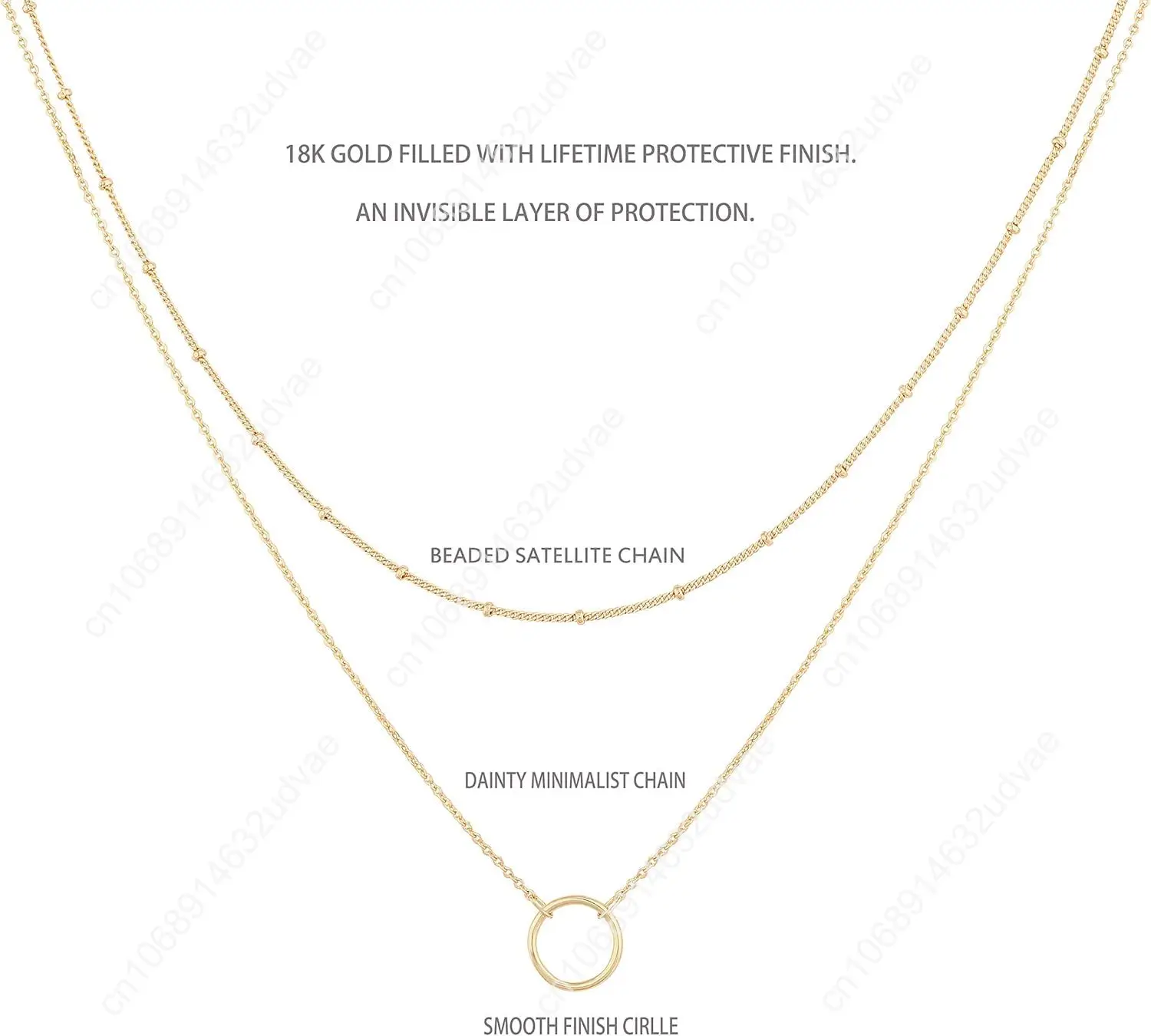 Layered สร้อยคอหัวใจจี้ Handmade 18 K Gold Plated Dainty GOLD Choker Arrow Bar Layering สร้อยคอยาวสําหรับผู้หญิง