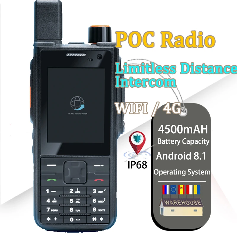 Walkie-Talkie Long Range Poc Zello Walkie Talkie Poc 4g Poc Radio Two Way Radio Walkie Talkie Long Range Recharge