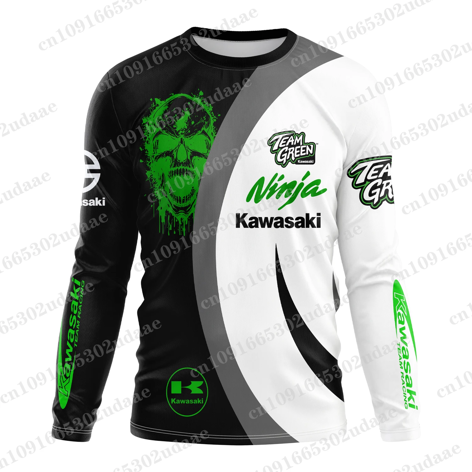 motorcycle riding suit long sleeved ninja Kawasaki enthusiast extreme sports quick drying breathable top T-shirt