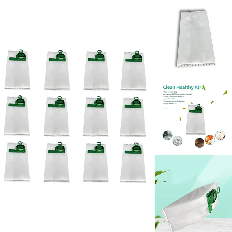 12Pcs Dust Bag For Vorwerk VK140 VK150 Robotics Vacuum Cleaner FP 140 / 150 Replacement