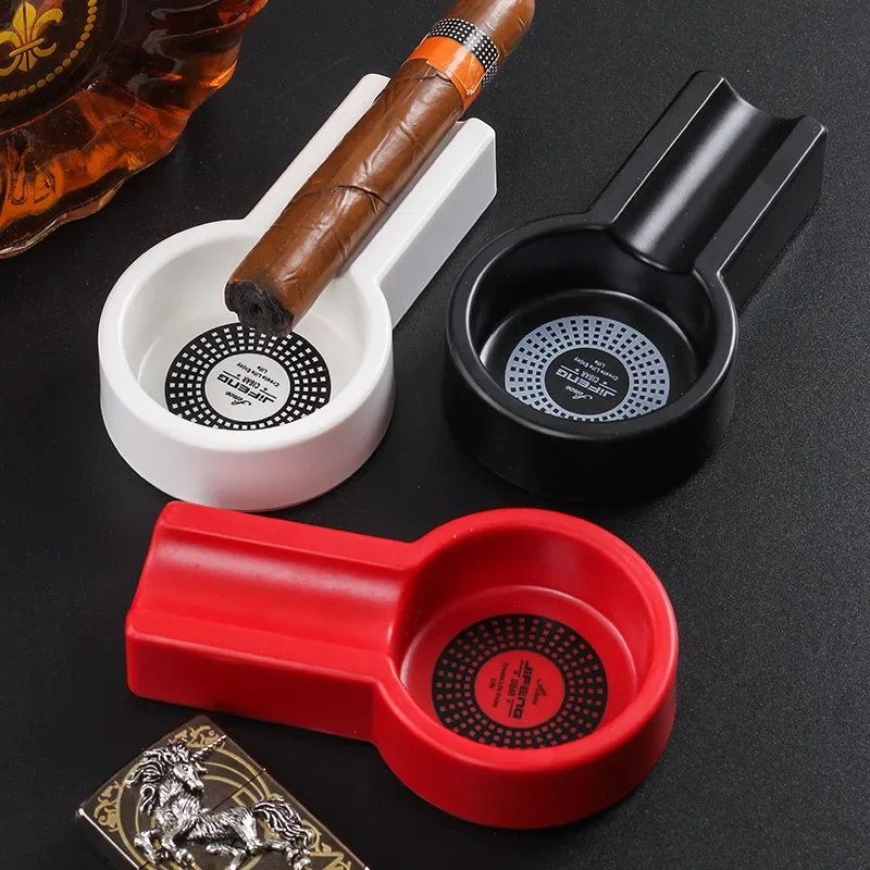 

Mini Cigar Ashtray Ash Tray Holder Cigarette Ashtray Single Cigar Holder Cigar Ash Slot Tobacco Cigarette Ashtray