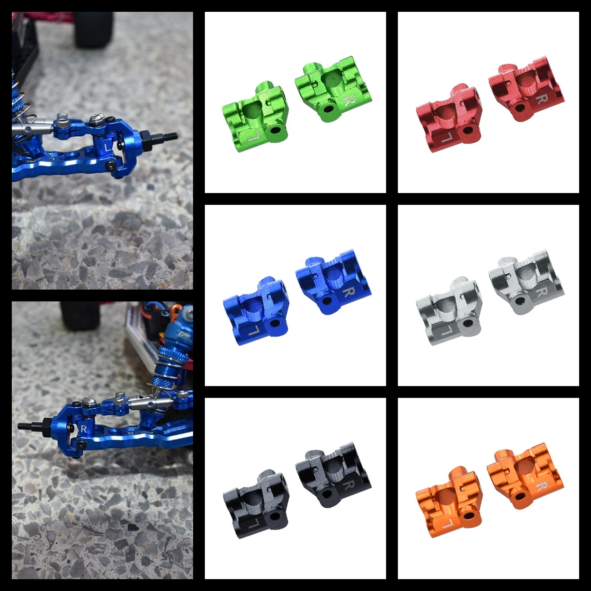 

GPM Aluminum Front C-Hubs For LOSI 1/18 Mini-T 2.0 1/16 Mini-B