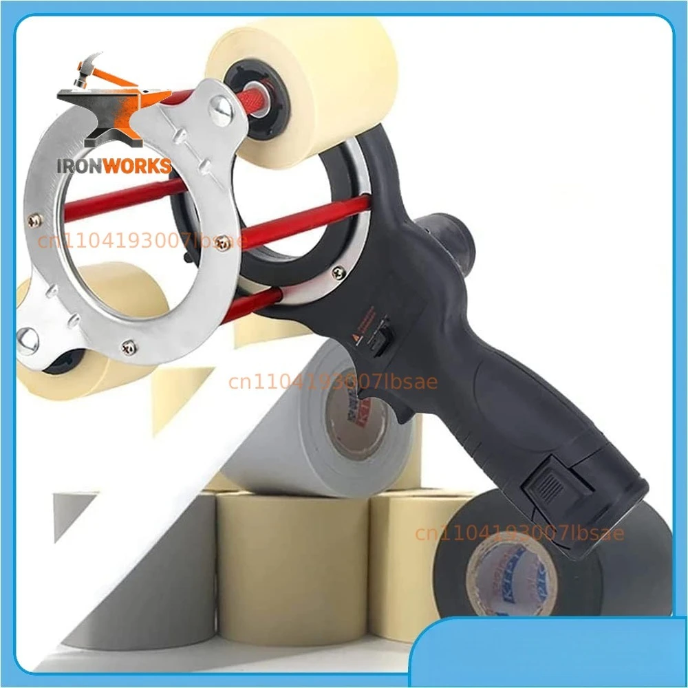 Electric Tape Wrapping Machine Air Conditioner, Air Conditioning Tape Winding Machine 7cm Pipe Cable Tie Winding Tools WK-600
