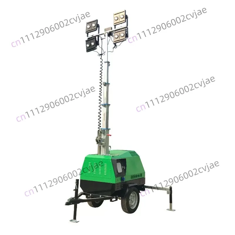 Hot Selling Mobile Solar Light Tower Telescopic Mast Solar Light Tower Portable Light Tower