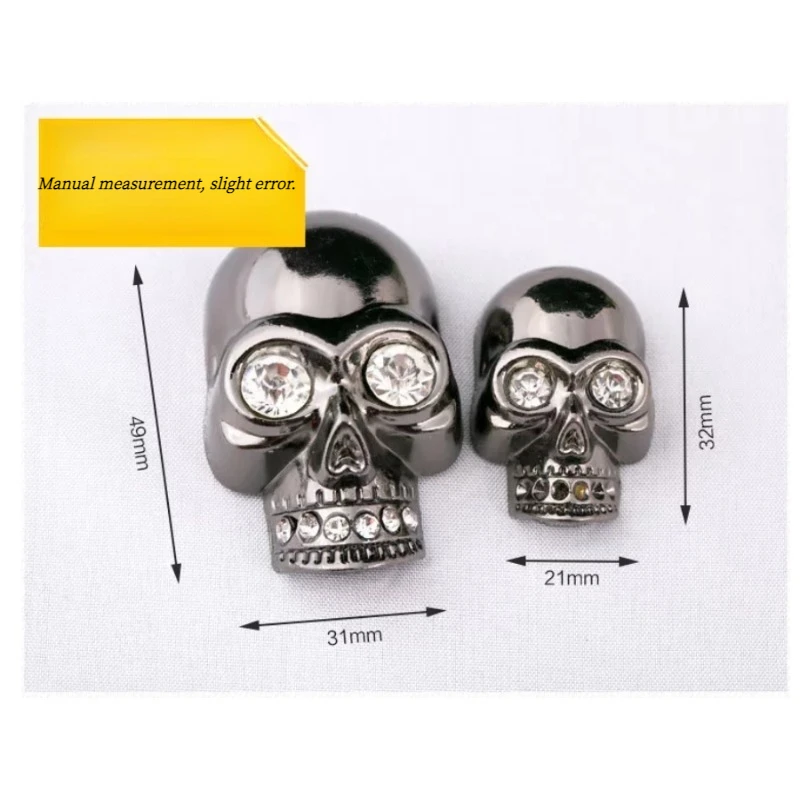 Skull Cross Bone Rivets Spike Studs Spots Nailhead Punk Rock DIY Leather Craft For Clothing Bag Shoe Apparel Parts Accessories