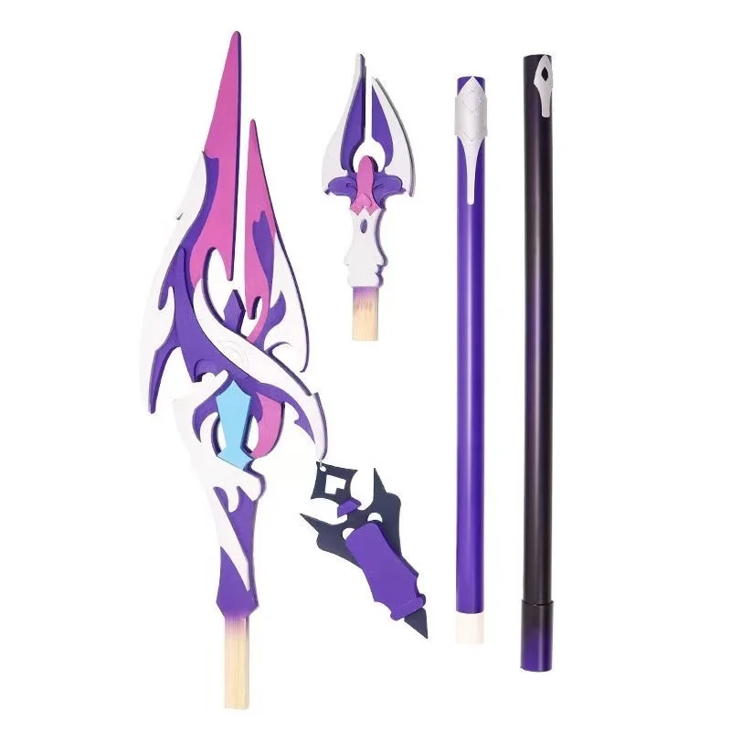 Flins Spear Weapons Gioco Genshin Impact Puntelli Cosplay Lunghezza 180CM Modello Accessori per costumi da festa di Natale di Halloween