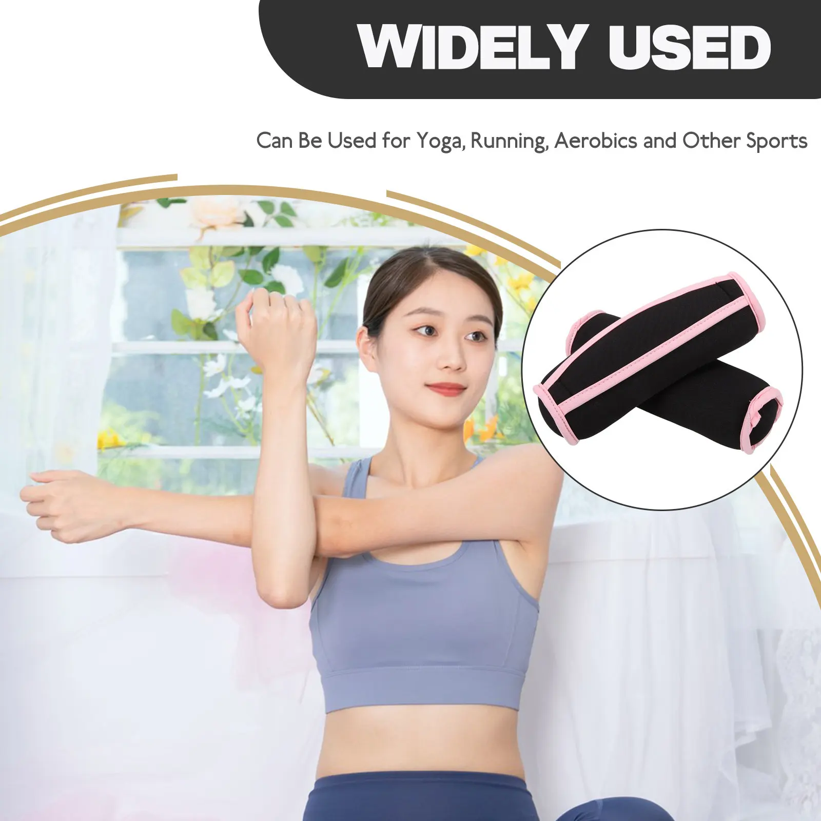 2Pcs Comfort Grip Sandbag Dumbbells Ergonomically Shaped Hand Weights Iron Sand Filled Portable Fitness Equipment for Running