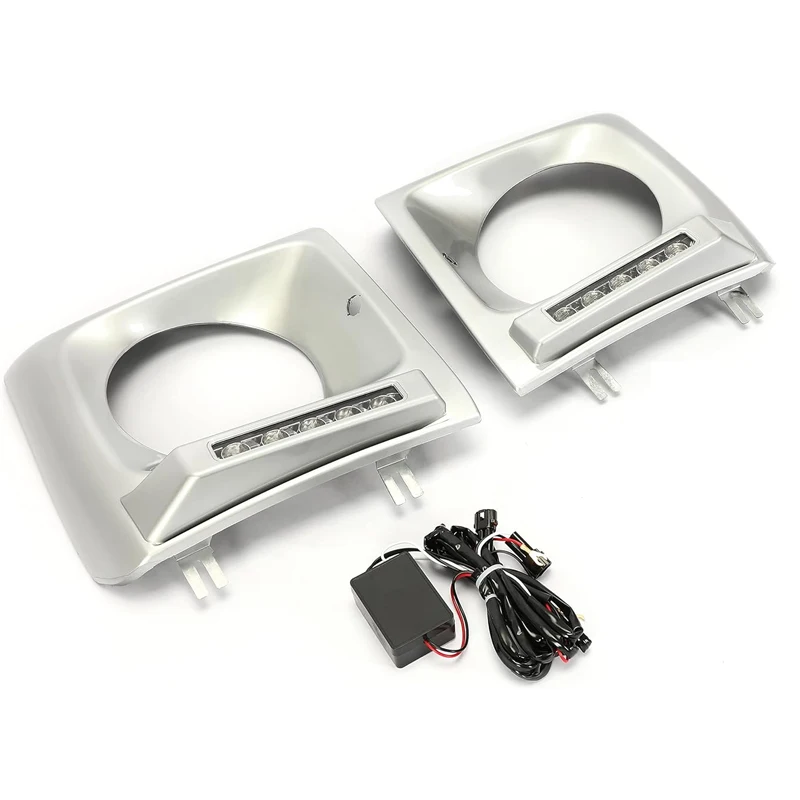 LED Car Daytime Running Light Foglamp Frame For Mercedes Benz G500 G55 G63 W463 1990-2018 Fog Lamp Cover A4638840731 A4638840832