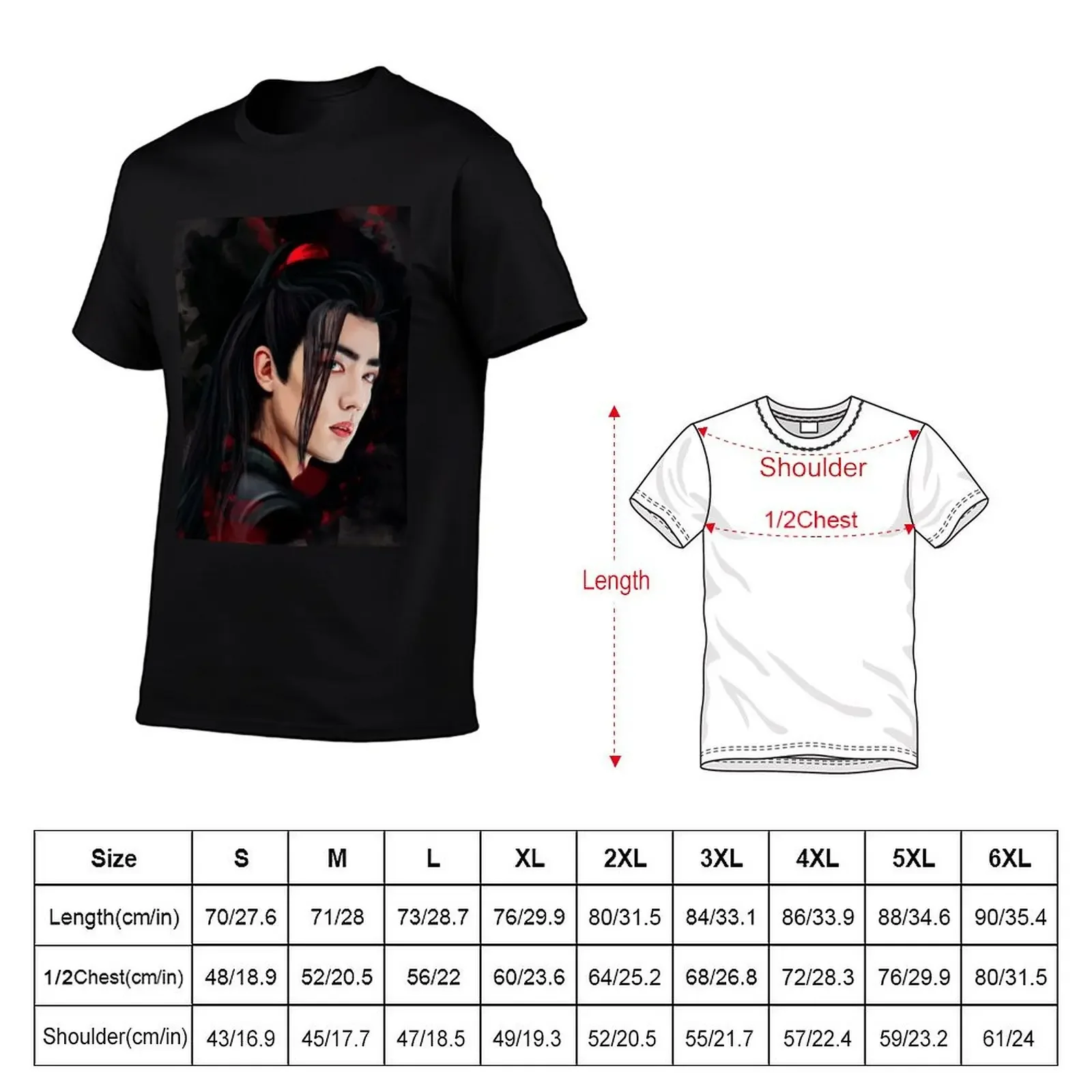 The Untamed. Wei Ying T-Shirt tshirts personalised vintage anime shirt man t shirt clothes for men