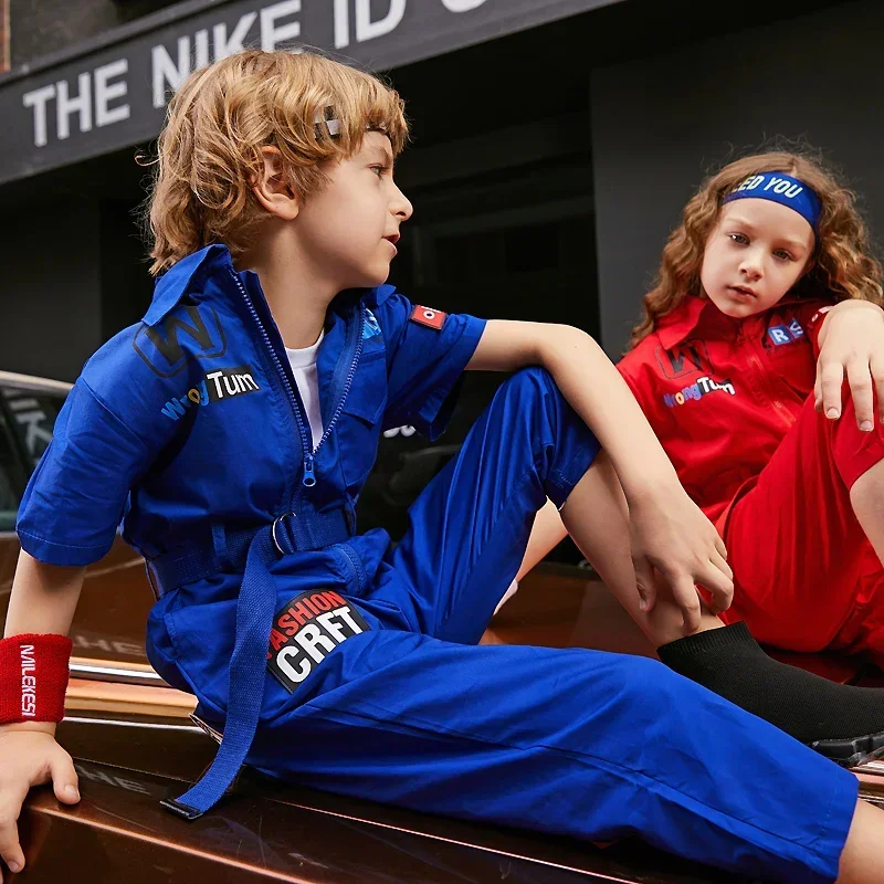 

Girls Jazz Modern Dancing Costumes Clothing Suits Kids Children Hip Hop Dance wear Outfits Stage Costumes Coverall Clothes