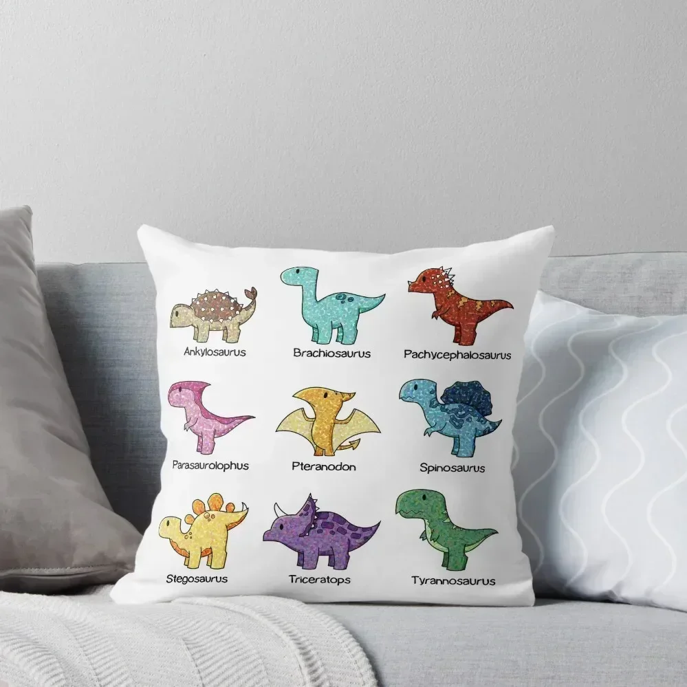 

Dinosaur Chart Throw Pillow Cushion Cover Set Sitting Cushion New year pillow