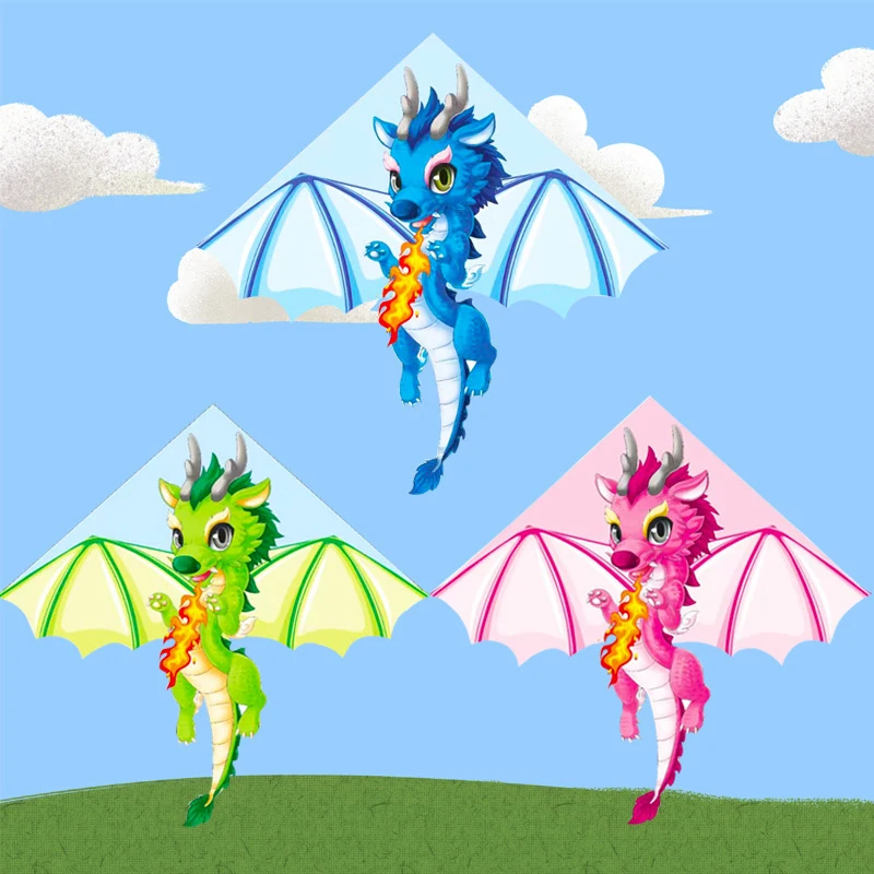 

New Style Large 5D Dinosaur Kite Cartoon Kites Toy Developing Parent-child Educational Kid Toys Outdoor