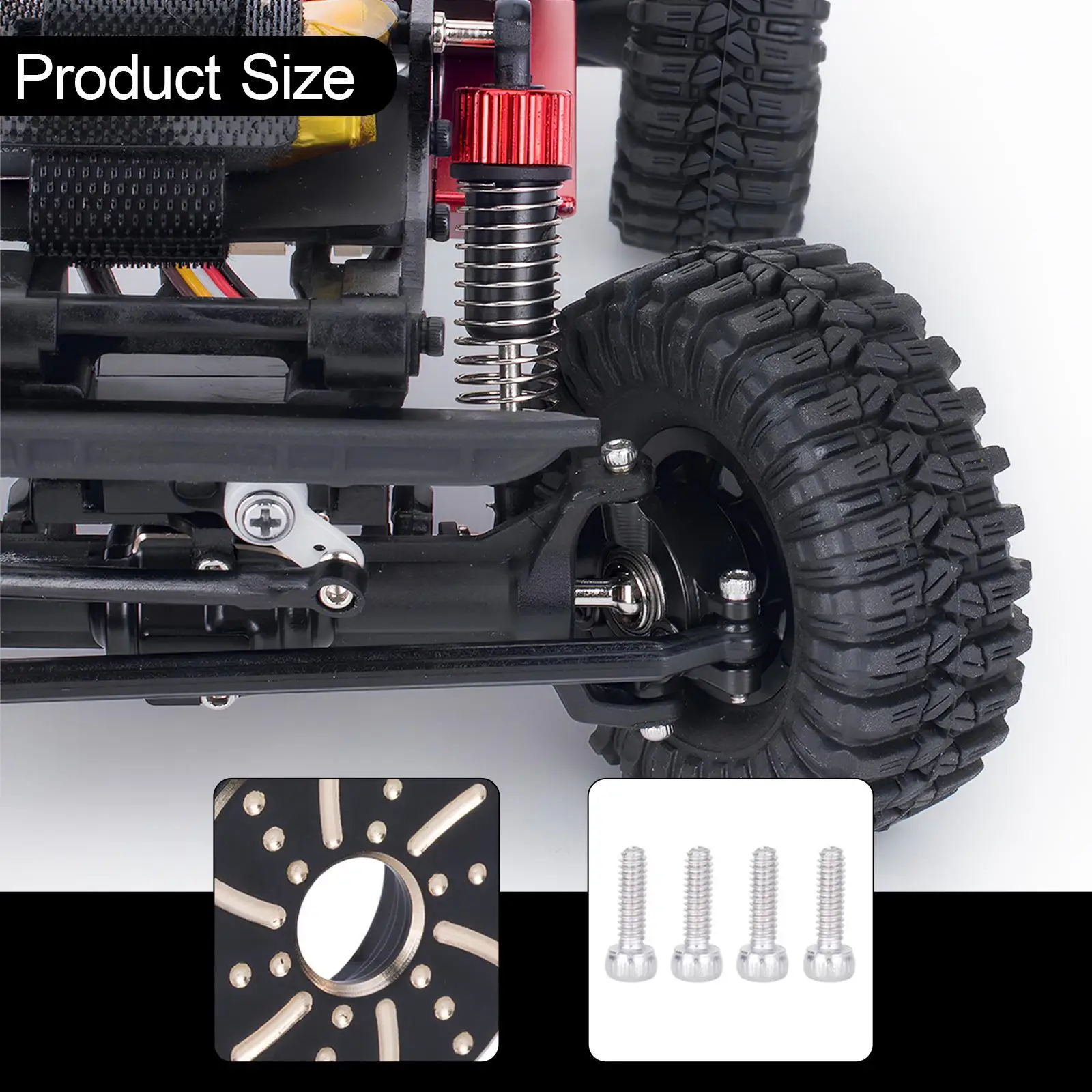 1:32 RC Crawler Brass Steering Knuckles Accessories Unique High Performance Mini Simulation Vehicle Upgrade Replacement