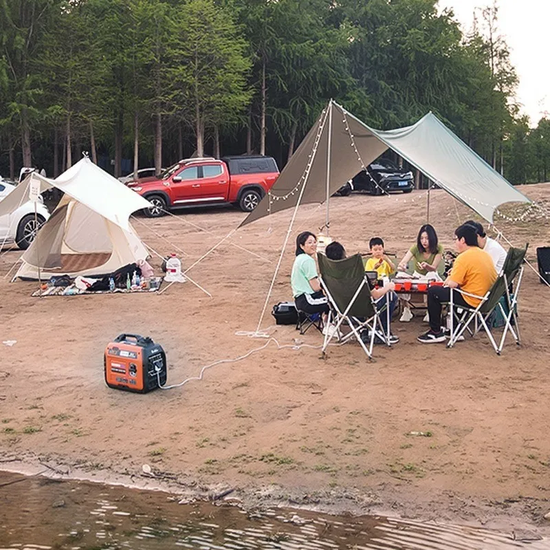 가솔린 발전기 220v 가정용 소형 매우 조용한 2800W 야외 미니 휴대용 전원 공급 장치