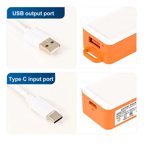 Reservströmförsörjning 2600mAh DC5V 2A USB-ingång Flamskyddsmedelshölje UPS DC5V 1.2A USB-utgång Uppladdningsbar för CCTV-kamera 10 best sales USB-UPS - №3