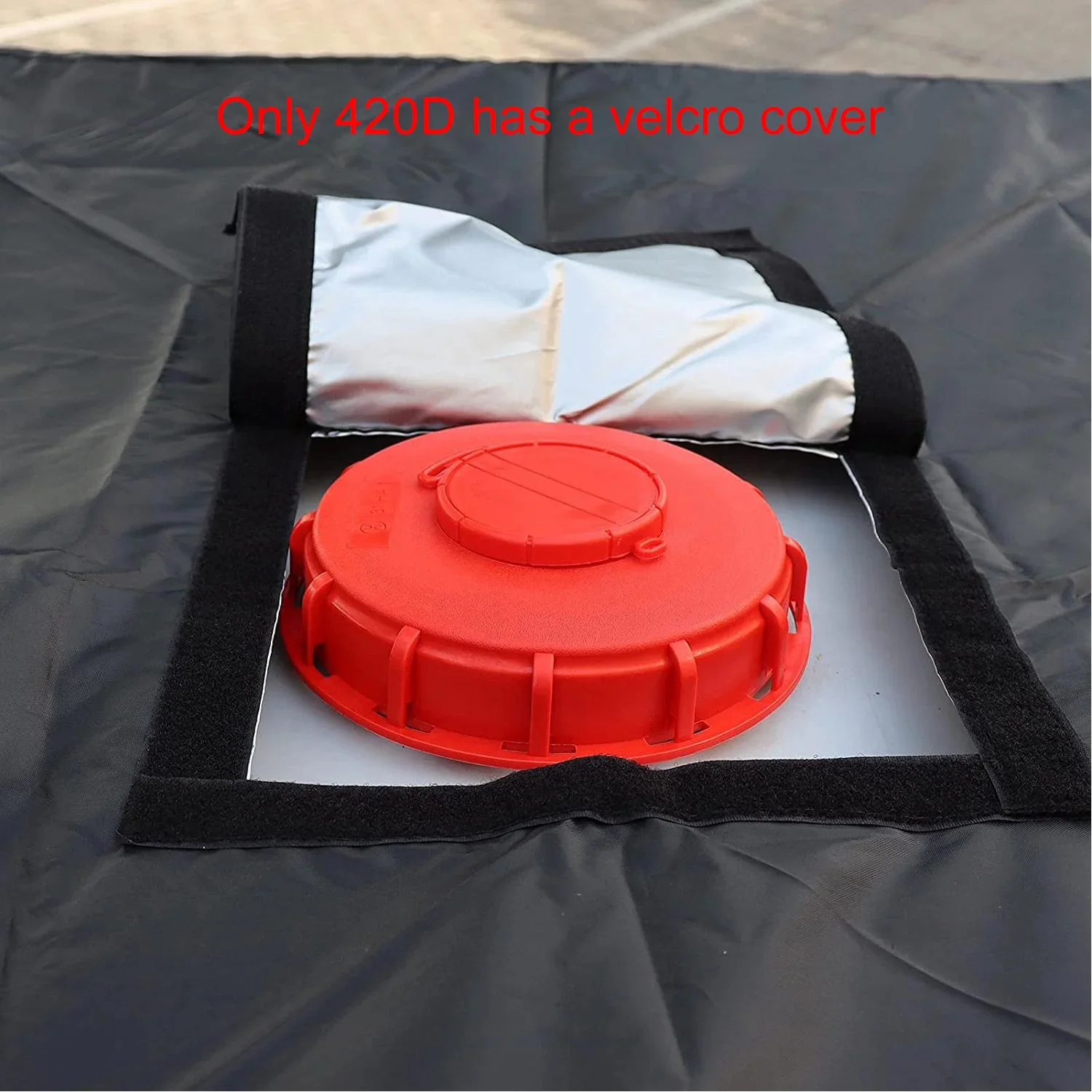 420D 1000 Liters IBC Tank Cover Black Oxford Cloth Water Tank Protector for 1000L IBC Container Outdoor Waterproof