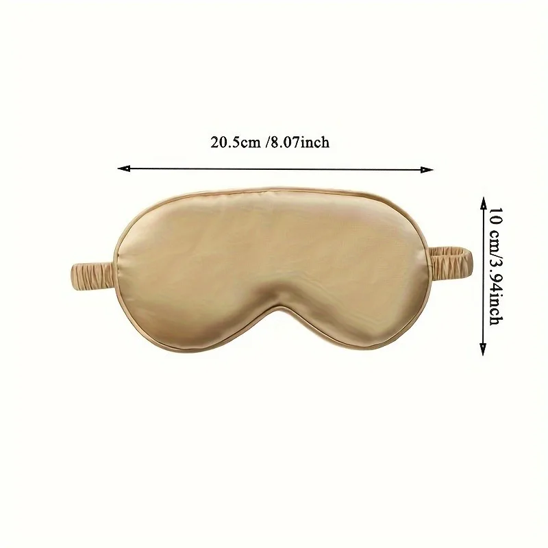1pc Luxurious Silk-Feel Sleep Set - Ultra-Soft Eye Mask, Stylish Cloth Bag & Scrunchies for Travel or Home - Cozy, Eye Patch - view 2