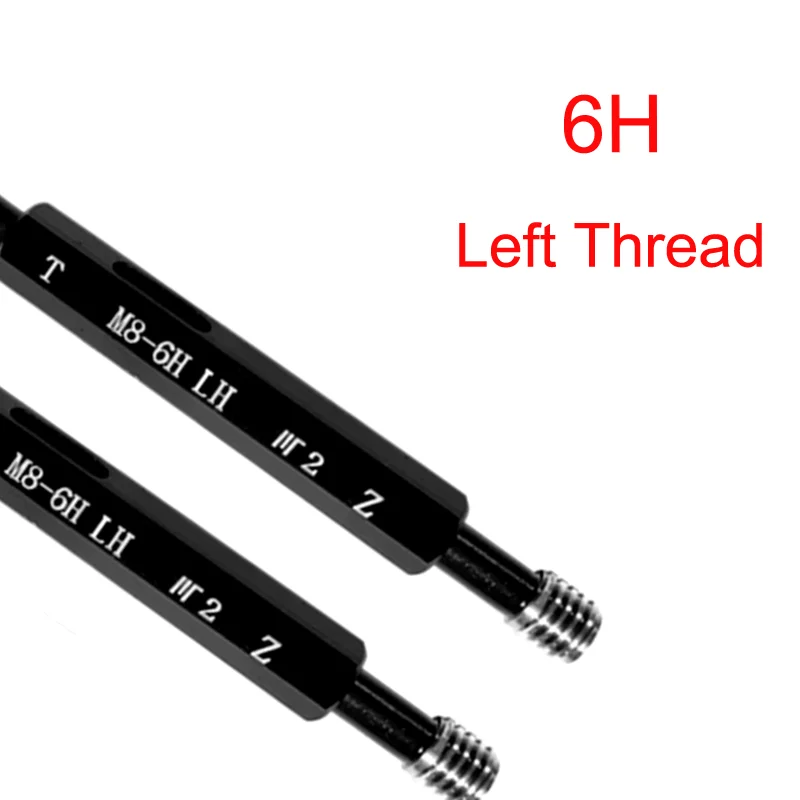 

1PCS Steel Mer-cury Gage Left Hand Thread Plug Gauge M6 M7 M8 M10 M11 M12 M14 M15 M16 M30 M40 - M60 Thread Distance 0.75