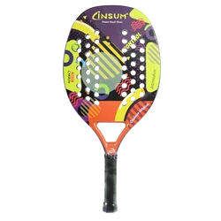 INSUM Beach Tennis Racquet Racket Full Carbon Sand Grit Surface EVA Soft Core