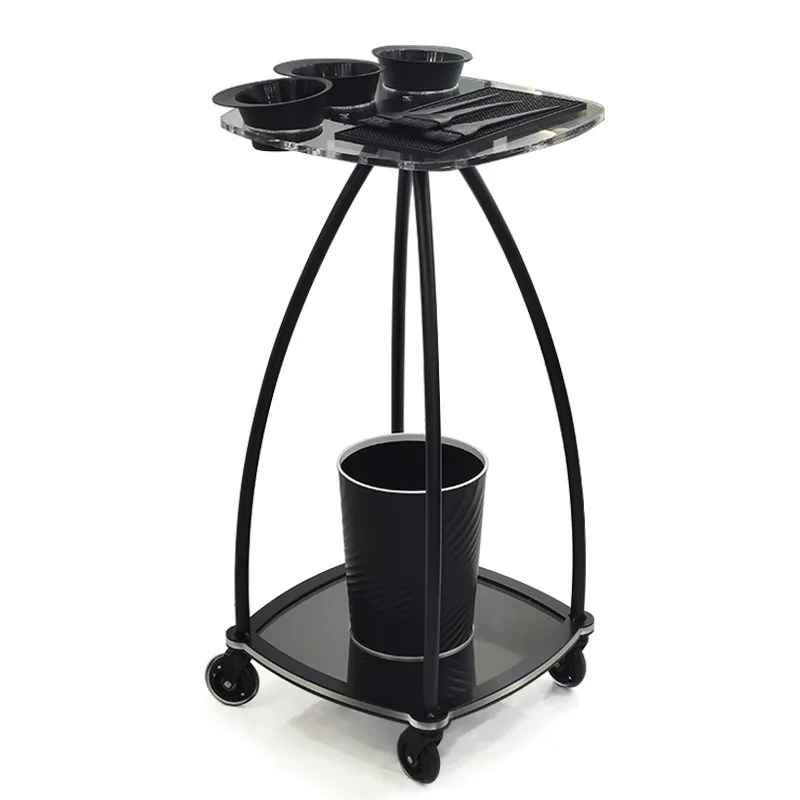 Hair salon perm and dyeing , tool , haircut storage bar , acrylic panel with storage bucket and ironing