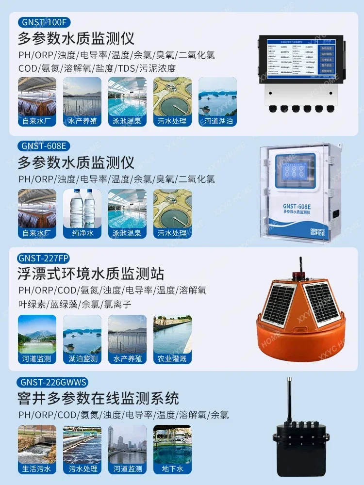 COD Monitor Residual Chlorine Turbidity PH Detector Water Quality Conductivity Dissolved Oxygen Suspension Ammonia Nitrogen