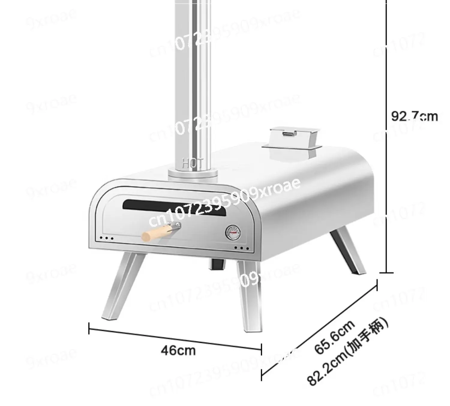 

Pizza Oven Large 16 Inch Outdoor Wood Pellet Pizza Oven