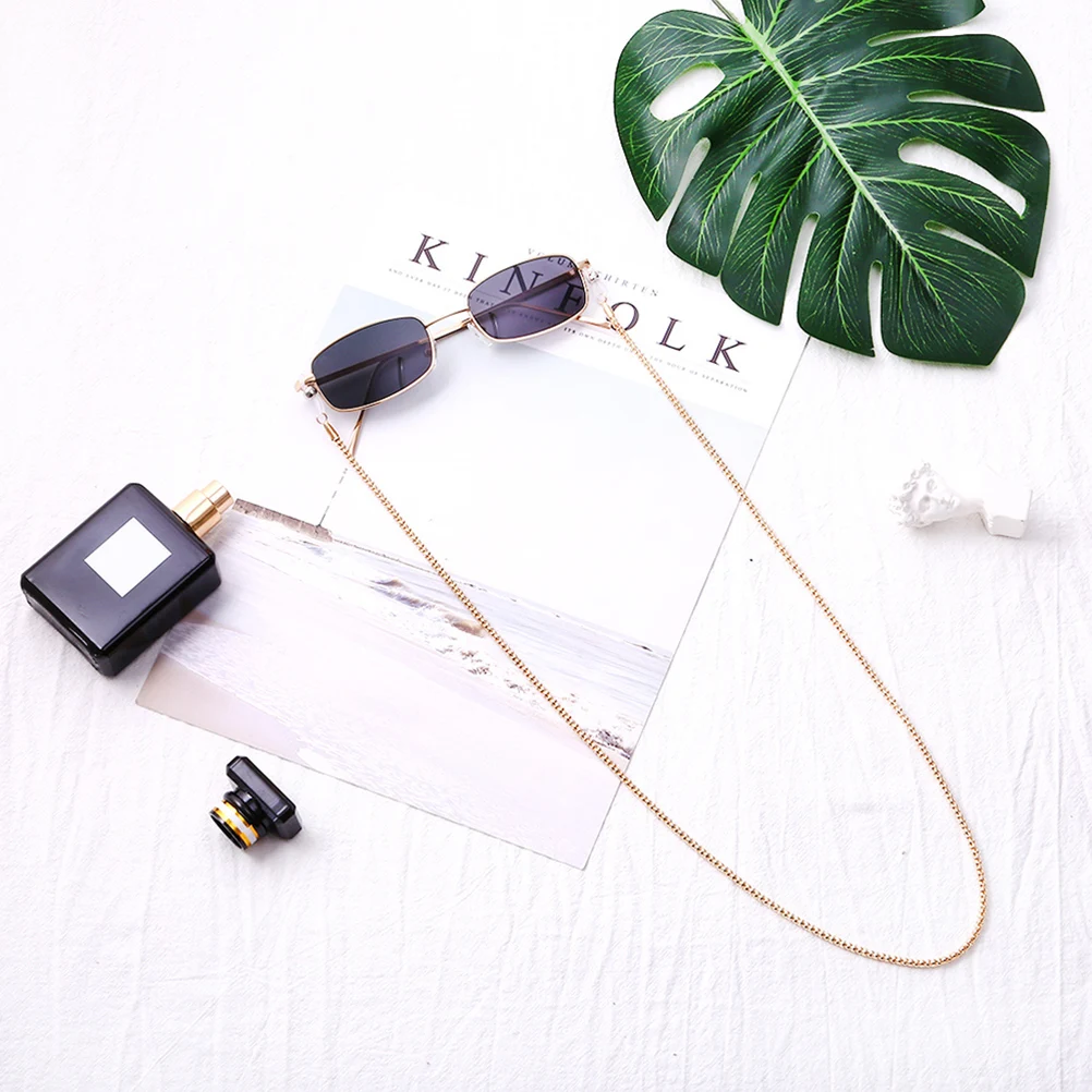 

Glasses Chain Anti-slip Eyeglass Metal Corn-like Texture Alloy Universal Fit Retainer Neck Strap Secure Glasses