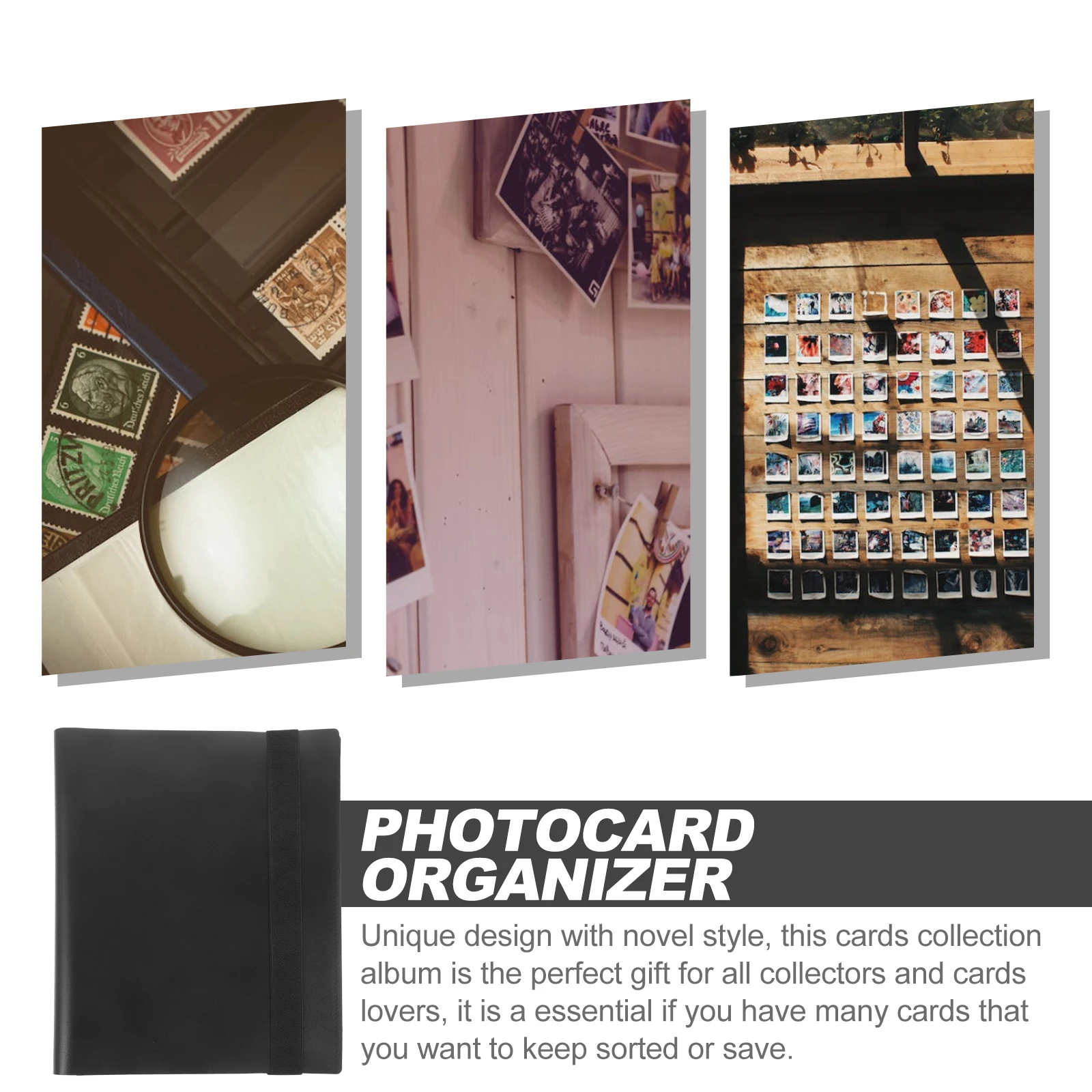 

Game Card Book 4 Grids 20 Pages 160 Slots Black Protection Album Cards Collector Holder Storage Solution Photocard Container