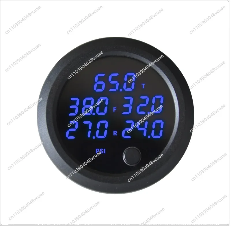For Universal 12V 52mm Air Pressure Gauge Slim 5 Pressure Red Display