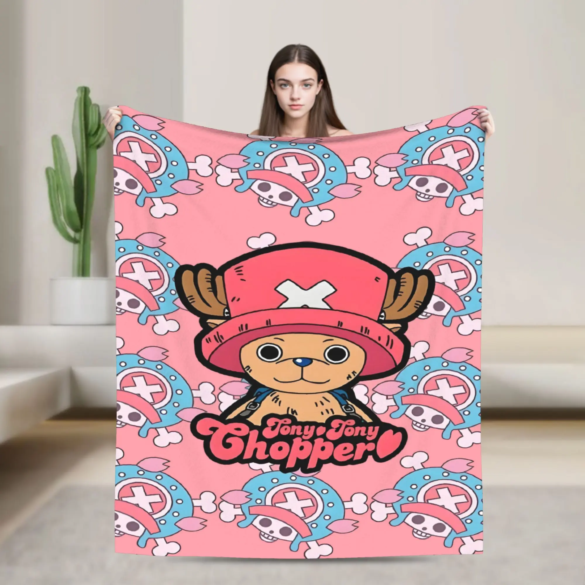 Custom Chopper Janpan Anime Blanket 3D Printed Soft Flannel Fleece Warm Movies Throw Blankets for Home Bed Couch Bedspreads