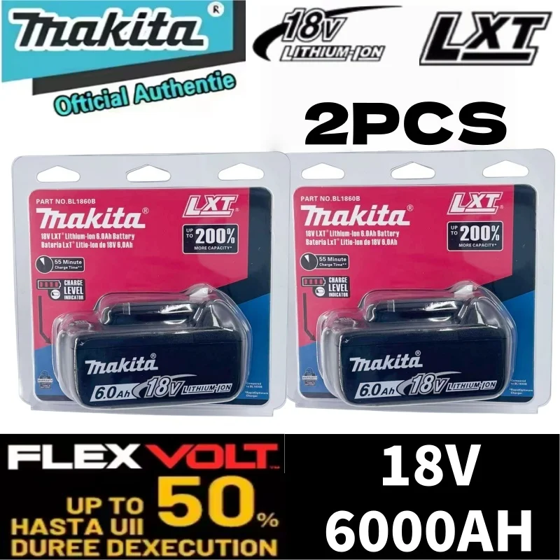 Originele Makita 18V Oplaadbare Batterij 6.0Ah BL1860 BL1860B BL1840 BL1840B BL1850 BL1850B Voor Makita Elektrisch Gereedschap