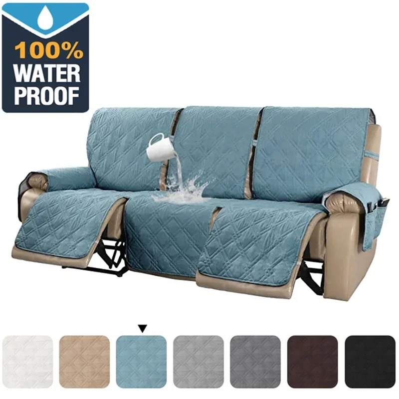 1/2/3 Seater Waterproof Recliner Sofa Cover Pet Dog Kid Sofa Mat Sofa Covers Relax Lounger Slipcovers Couch Towel Armchair Cover