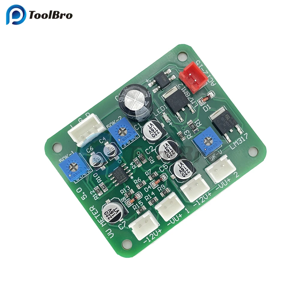 Imagem -05 - Nível Audio Meter Stereo Amplificador Board dc Indicador de Nível com Driver Module 912v Pcs vu