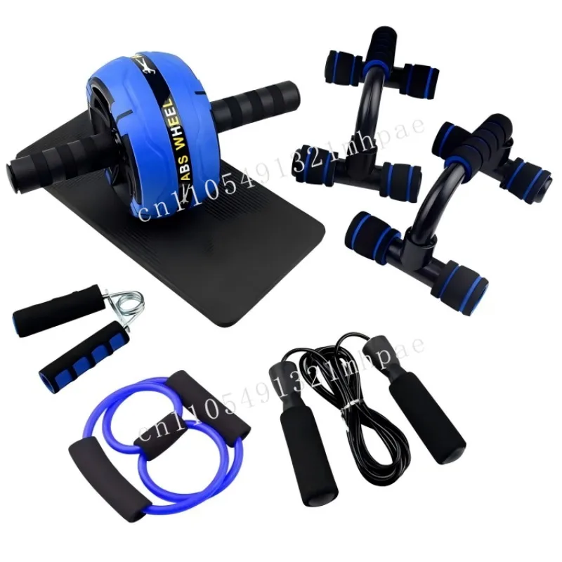 

ZHOYA 7-in-1 Home Gym Fitness Kit High Quality with Ab Roller Skipping Rope Handle Resistance Belt Bracket