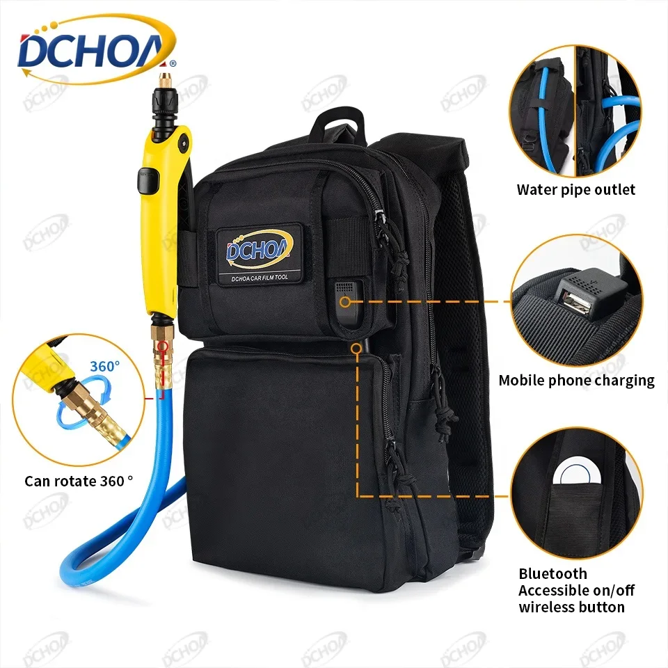 DCHOA 2.0 Smart Sprayer Backpack for Tinting and PPF with Water Pump and flexible Hose