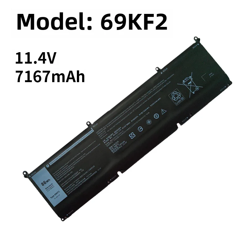

69KF2 battery for Dell XPS15 9500 P91F Precision 5500 Alienware M15 M17 laptop