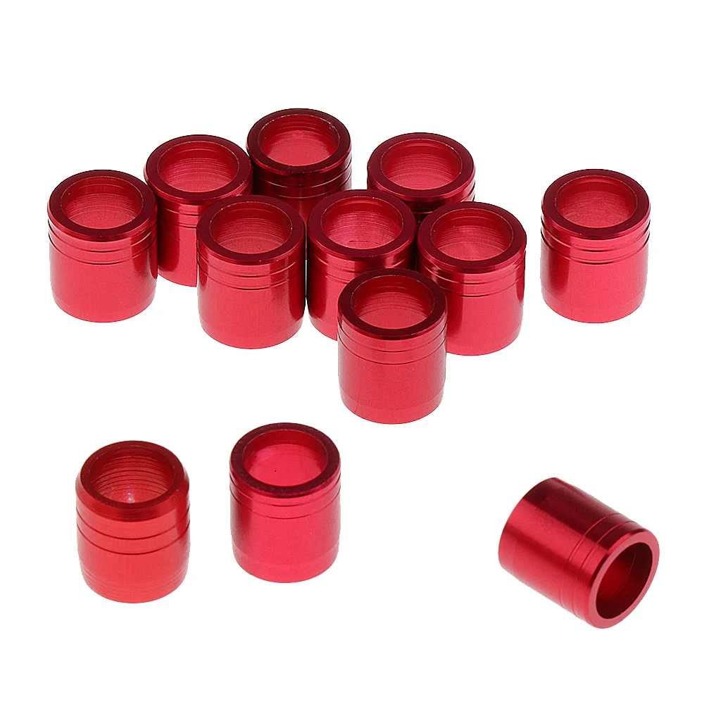 MagiDeal 12 Pieces Metal Explosion-proof Ring for OD 7.6mm Arrow Shaft Archery Accessories - Various Color