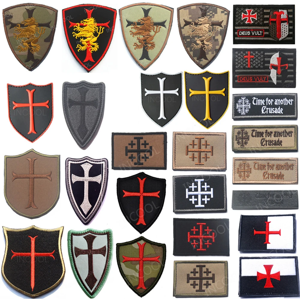 Parche bordado Templarios - PVC para chaqueta, ropa y mochila - imagen 5