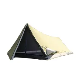 Alltel Genuine Single Layer Tent Light Weight Outdoor Camping 1 Person Easy Carry UV Plaid Waterproof Backpacking Adventure Hike