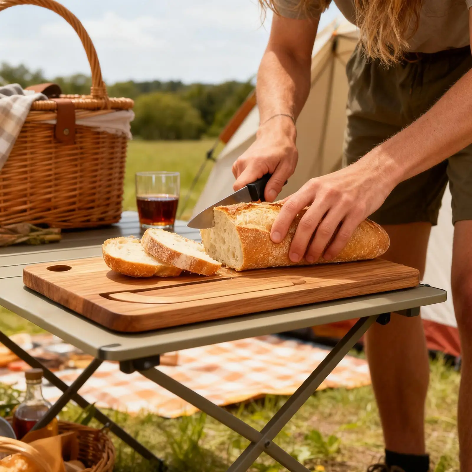 

Manual Bread Slicer Bow Shaped Stainless Cutter Wooden Bread Board Set For Left And Right Hands Bagels French Baguettes Home