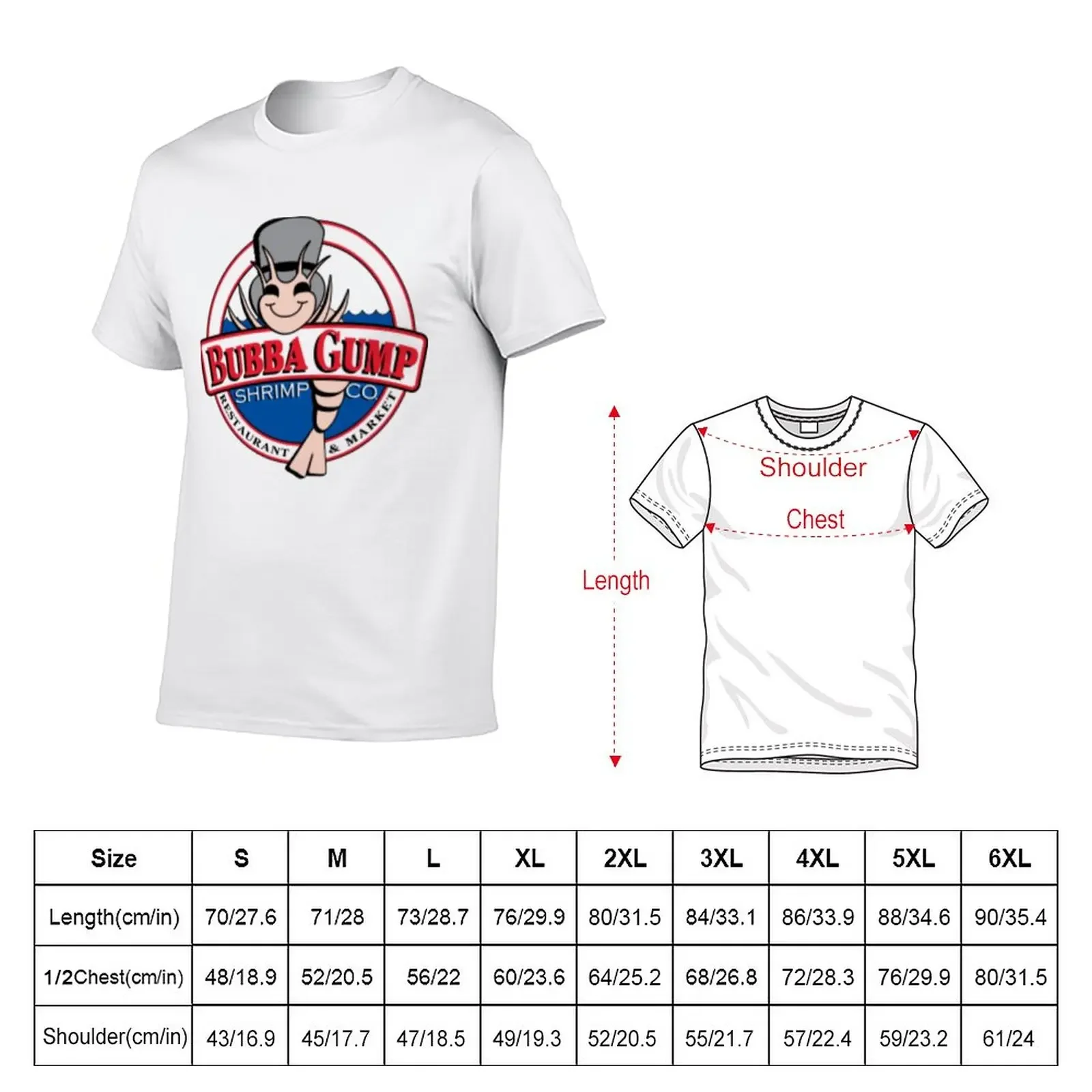 Bubba Gump Logo T-Shirt cute tops cute clothes sweat heavyweight t shirts for men