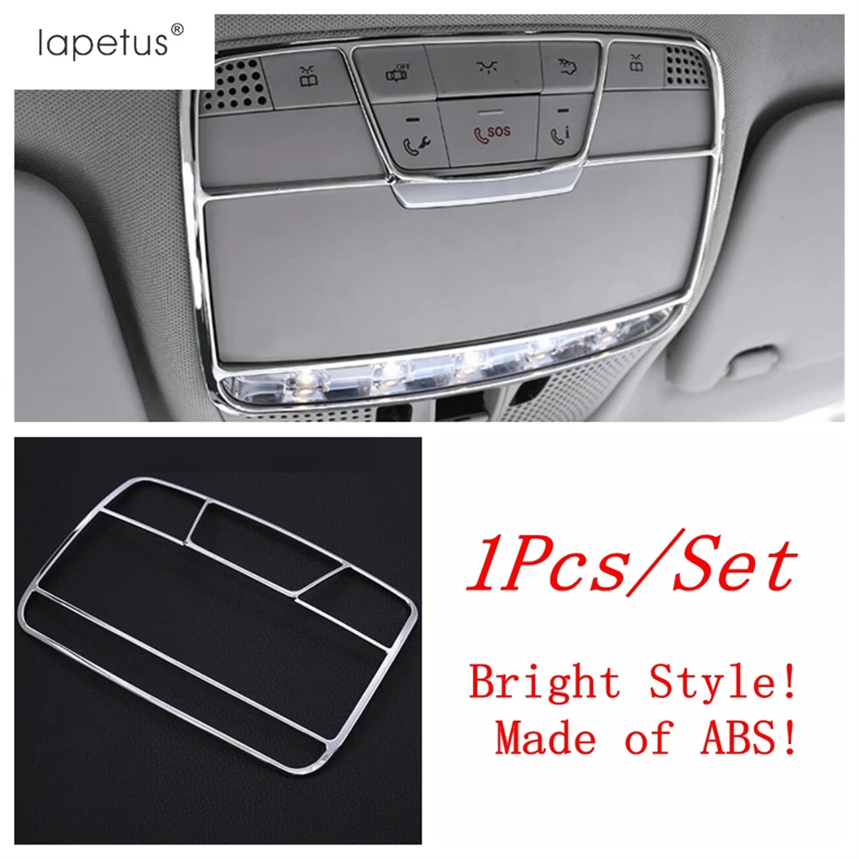 Upper Roof Reading Lights Lamps Frame Cover Trim For Mercedes-Benz C Class W205 / GLC X253 2015 - 2021 Accessories Interior Kit