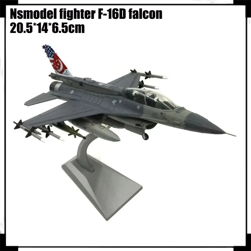 Die Cast Alloy Aircraft Model 1:72 Singapore F-16d Fighting Falcon Fighter Simulation Aircraft Model Indoor Collection Gift